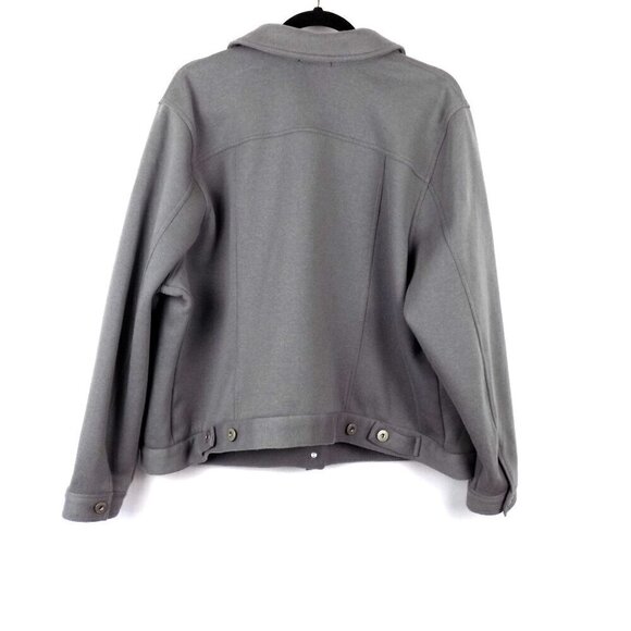 Torrid Trucker Shacket Jacket Size 3X Fleece Lined Gray - Picture 2 of 10